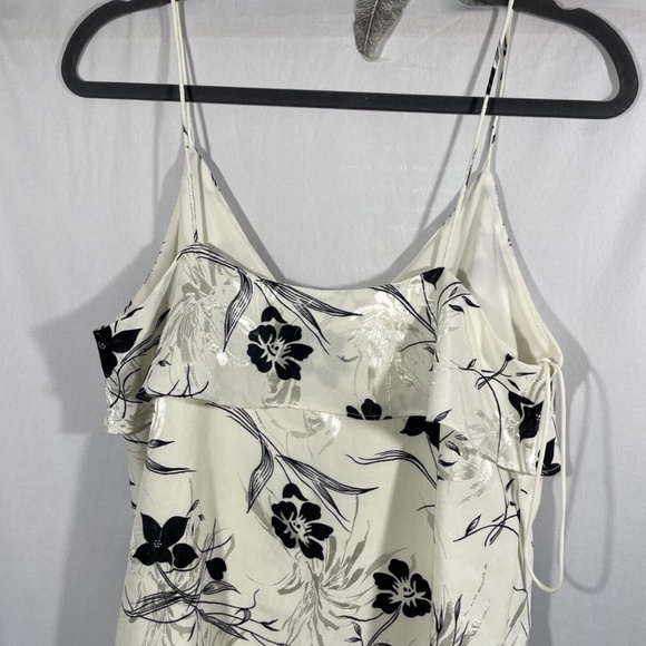 NWT $350 Alice + Olivia [ Medium ]‎ Bess Floral Jacquard Ruffle Slip Dress - Picture 13 of 13